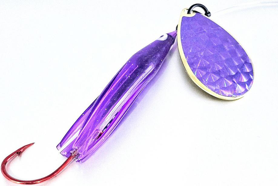 WICKED KING KILLERS PURPLE/PURPLE #6 BLADE-6ft LEADER W/2/0 RED GAMA HOOK